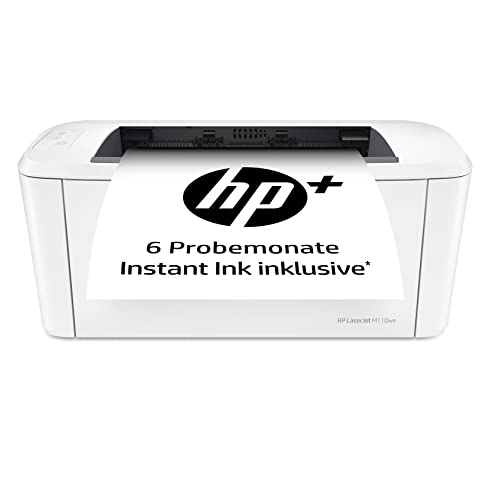 HP Laserjet M110we Laserdrucker, Monolaser (HP+, Drucker, WLAN, Airprint, Schwarz-weiß-Drucker) inklusive 6 Probemonate HP Instant Ink