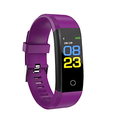 RBNANA Fitness Tracker Uhr, Aktivitätstracker für Männer, Frauen und Kinder, Wasserdicht Smart Watch Aktivitätstracker mit Schlafmonitor, Schrittzähler und Pulsmesser, Lila