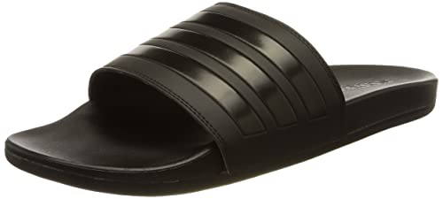 adidas Unisex Adilette Comfort Slide Sandal, Core Black/Core Black/Core Black, 44.5 EU