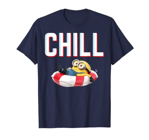 Despicable Me Red White And Blue Chill Minion In Floatie T-Shirt