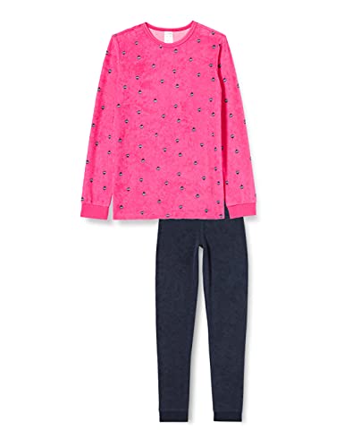 Schiesser Mädchen Frottee Md Schlafanzug Lang Pyjamaset, pink-gem, 92