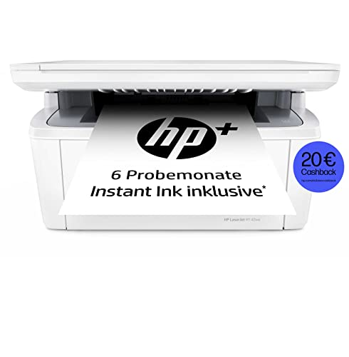 HP LaserJet MFP M140we Laserdrucker, Monolaser 3-in1, HP+, Drucker, Scanner, Kopierer, Duplex-Druck, DIN A4, WLAN, Airprint, Inklusive 6 Probemonate HP Instant Ink, Schwarz-weiß-Drucker