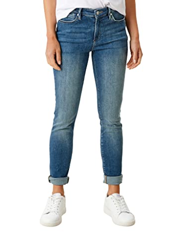 s.Oliver Damen Skinny: Jeans mit Waschung medium blue 44/32