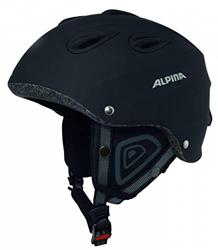 Alpina Sports Unisex – Erwachsene JUNTA 2.0 Skihelm, Black matt, 61-64
