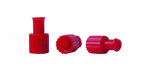 Luer Lock Kombi-Kappen/Deckel steril Verschlusskappen für Einwegspritzen rot