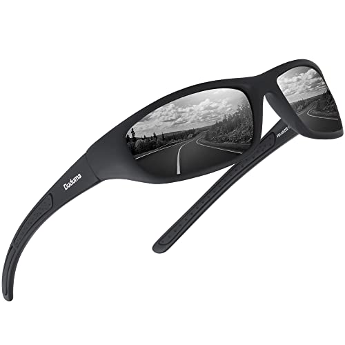 Duduma Sonnenbrille Herren Polarisiert Sportbrille Fahrrad Brillen für Herren Damen Angeln Sport mit UV400 Schutz Tr8116