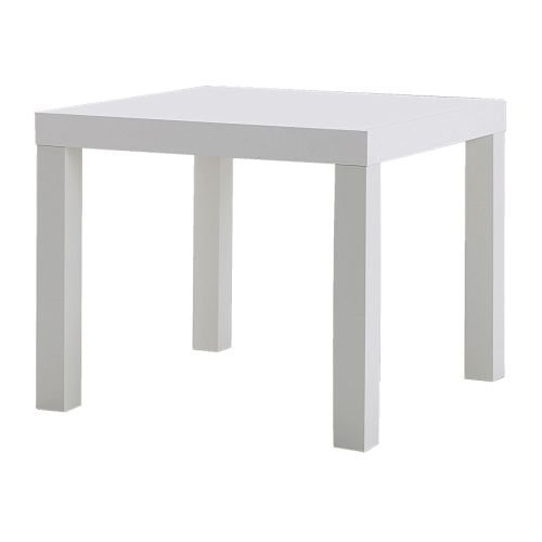 IKEA Couchtisch/Beistelltisch Lack, schwarz 55x45x55 weiß