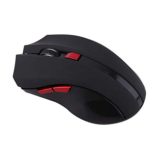 Annadue Tragbare mechanische Maus 2.4G Wireless-Maus, Universal-Gaming-Maus, Office-Maus für PC, Laptop-Computer-Gaming(Black)