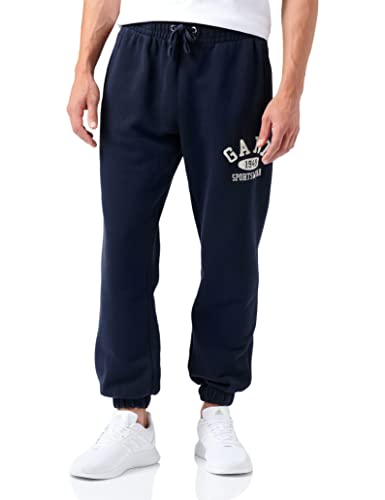 GANT Herren D.1 Collegiate Sweatpants Freizeithose, Evening Blue, XL