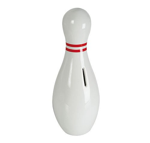 zeitzone Spardose Bowling-Pin Kegel Keramik 30cm