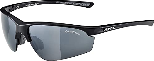 ALPINA Unisex - Erwachsene, TRI-EFFECT 2.0 Sportbrille, black matt, One size