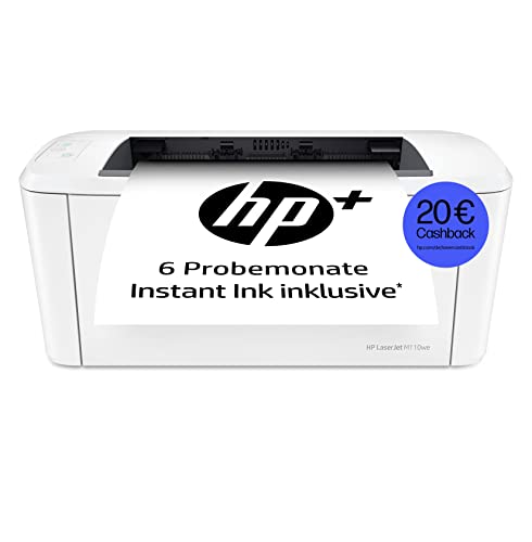HP Laserjet M110we Laserdrucker, Monolaser, HP+, Drucker, WLAN, Airprint, Schwarz-weiß-Drucker, Inklusive 6 Probemonate HP Instant Ink