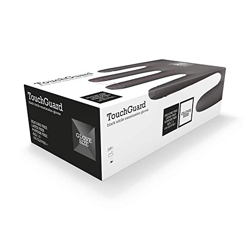 TouchGuard Black Einweg-Nitrilhandschuhe, Puderfrei und Latexfrei, Karton mit 100 Stück, Größe XL