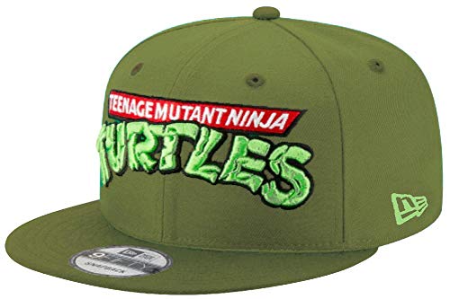 New Era Wordmark Teenage Mutant Ninja Turtles Rifle Green Olive Snapback Cap 9fifty 950 OSFA Limited Custom Edition