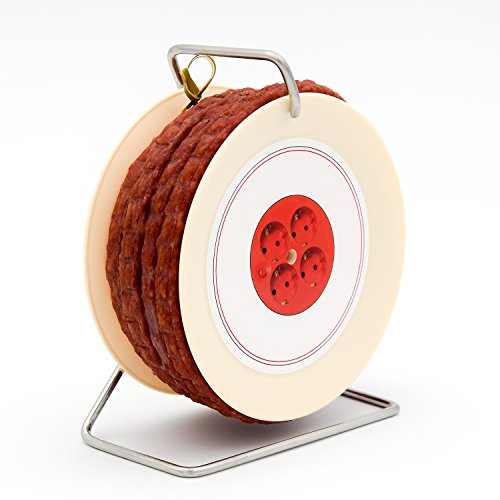 WURSTBARON® Wurst Kabeltrommel - 3,5 Meter Wurst nach Krakauer Art auf einer Mini Kabel-Trommel - 240 g