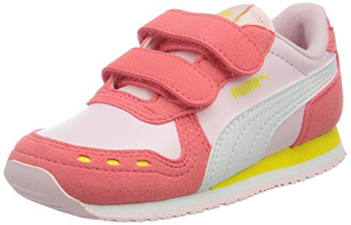 Puma Unisex Baby Cabana Racer SL V INF Sneaker, Pink Lady White-Sun Kissed Coral, 26 EU