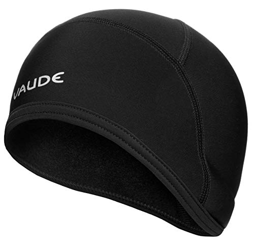 VAUDE Mütze Bike Warm Cap, Helm-Unterziehmütze, black uni, L, 032780515400