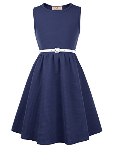 GRACE KARIN Elegant Maedchen Rockabilly Retro 50er Kleid 11-12 Jahre CL10482-2