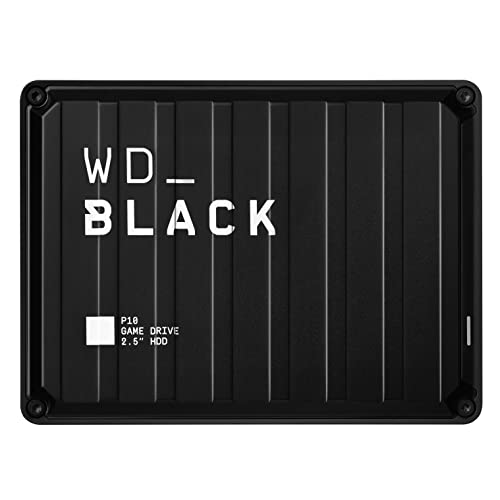 WD_BLACK P10 Game Drive 2 TB externe Festplatte (mobile und robuste High-Perfomance-Festplatte, für Konsole und PC, bis zu 125 Spiele speichern) Schwarz