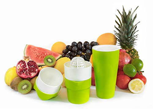 Shakin Juicer Saftpresse / Saftpresse & Entsafter für diverses Obst & Gemüse / Made in Germany / grün / robuster BPA-freier Kunststoff / inklusive Produktanleitung