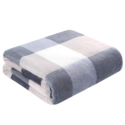 Yoofoss Kuscheldecke 150 x 200 cm Weiche Warme Decken Karierte Decke als Sofadecke Couchdecke kuschel Wohndecke