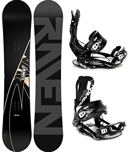 RAVEN Snowboard Set: Snowboard Element Carbon 2020 + Bindung Fastec FT270 (157cm + FT270 Black L)