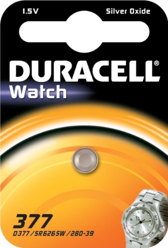 Duracell 377 SR626SW SB AG4 1,55 V Silberoxid Uhrenbatterie