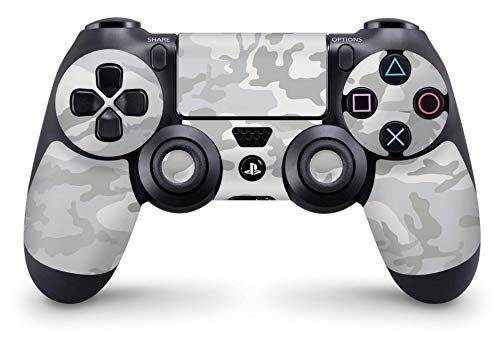 Skins4u Sony Playstation Controller Skin PS4 Design Aufkleber Sticker Set mit Moiv White Camo