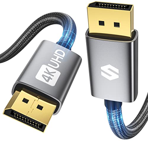 Silkland DisplayPort Kabel 144Hz 2M [VESA-Zertifiziert], DP Kabel 4K@60Hz, 2K@144Hz/165Hz, 1080@240Hz 3D, 4K Monitor Kabel Display Port 1.2 mit FreeSync/G-Sync für 144Hz-Gaming-Monitor PC Grafikkarte