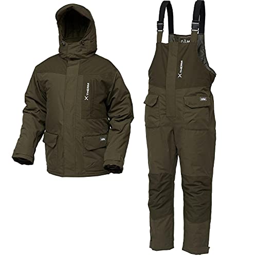 Dam Xtherm Winter Suit, 2-teiliger Deluxe-Thermoanzug und Kälteschutz in den Größen M-3XL, wasserdicht (8000mm Wassersäule), 100% Polyester (Größe XXL)