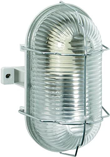 Brennenstuhl Ovalleuchte Color/Lampe für Außen - und Innenbereich (spritzwassergeschützte Leuchte zur Decken- und Wandmontage, IP44) grau