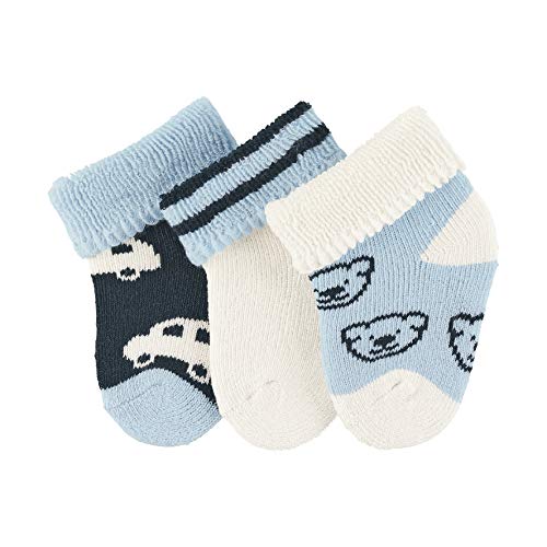 Sterntaler Baby - Jungen Erstlingssöck. Auto,3er-pack Socken, Elfenbein, Einheitsgröße EU
