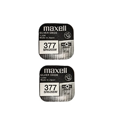 2 x Maxell Silver Oxide Watch Single Use Battery Batteries SR626SW/377/AG4/626