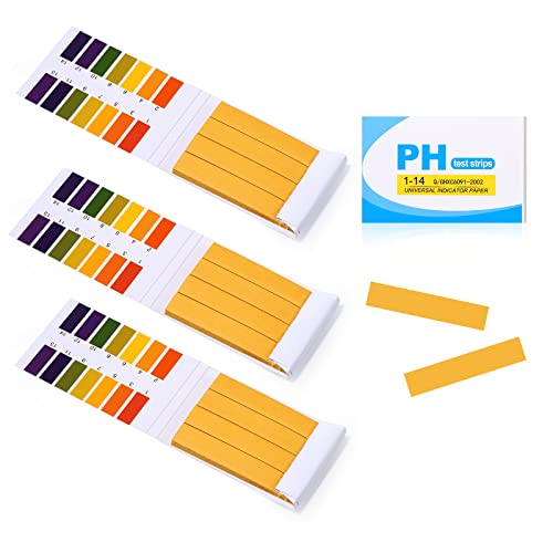 Oderra Lackmuspapier - 240 Stück pH Wert Teststreifen, Messbereich 1-14, Indikatorpapier für Urin und Speichel (3x 80er Pack)