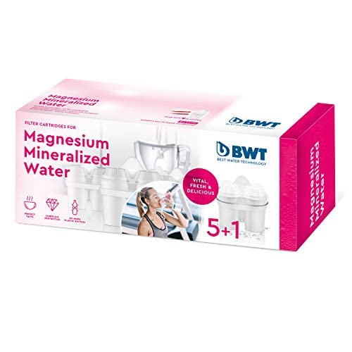 BWT Magnesium Mineralized Water Wasserfilterkartuschen, Kunststoff, Weiß, 6 Stück (1er Pack), 6