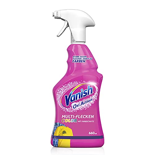 Vanish Oxi Action Vorwaschspray für Buntes – Wirksam gegen viele Arten von Flecken – Für die Vorbehandlung bunter Wäsche – 1 x 750 ml