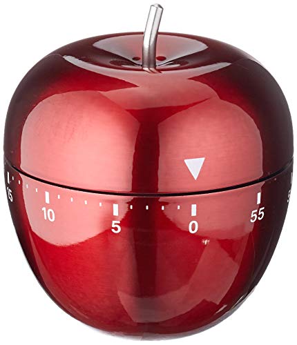 TFA Dostmann Küchentimer Apfel 38.1030.05 aus Edelstahl in Rot