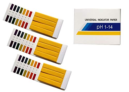 Fontee 240 Stück pH-Wert-Indikator-Teststreifen,1-14, Lackmuspapier - Ideal für die Prüfung vieler alltäglicher Substanzen