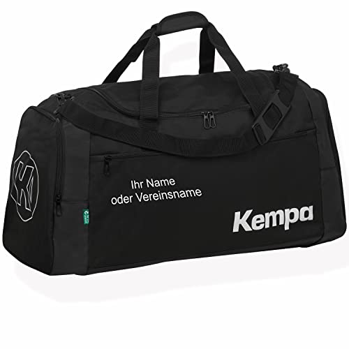 Kempa Sporttasche schwarz 58 x 27 x 30 cm, 50L - mit Aufdruck Name