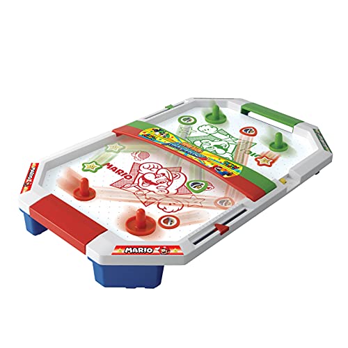 EPOCH Games 7415 Super Mario Air Hockey - Party Spiel Actionspiel Geschicklichkeitsspiel Bunt