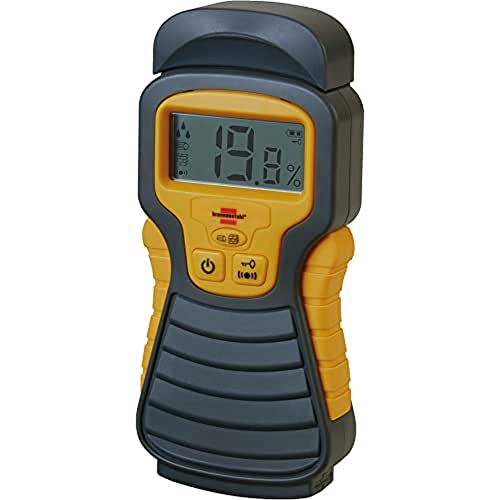 Brennenstuhl Feuchtigkeits-Detector MD (Feuchtigkeitsmessgerät/Feuchtigkeitsmesser für Holz oder Baustoffen, mit LCD-Display), ohne Batterie