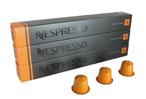 Nespresso Kapseln orange 30 Kaffeekapseln 3 x 10 Kapseln Linizio Lungo