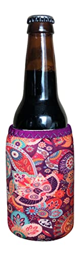 Koverz Neoprene 12 oz. Can/Bottle Coolie Insulator - Choose Your Style! - Paisley