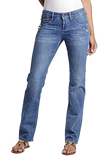 Gang Damen Jeans Nikita Straight (Blue Washed 7744, 33W)