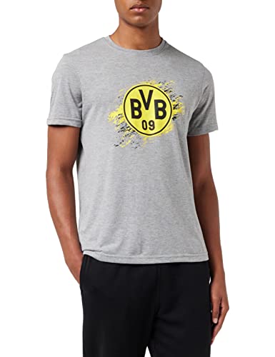 Borussia Dortmund T-Shirt Logo grau Gr. XXL