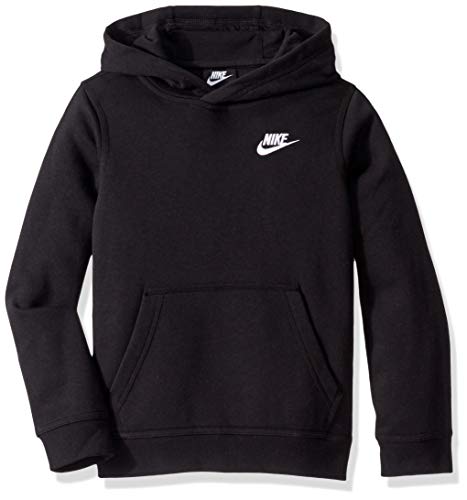 Nike Jungen Sportswear Club Hoody, Schwarz (Black/White), L (147-158 CM)