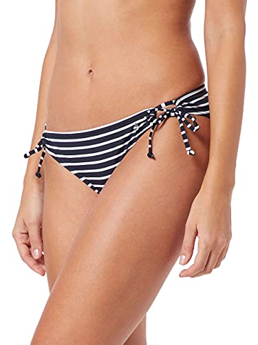 s.Oliver RED LABEL Beachwear LM Damen Hill Bikini-Unterteile, schwarz-weiß gestreift, 40