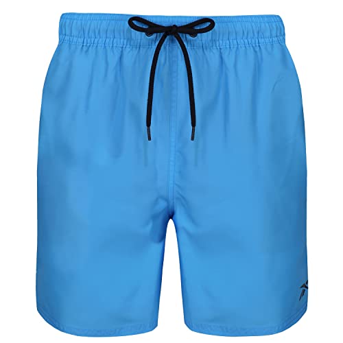 Reebok Herren Blau, Polyester, schnelltrocknend, Erwachsenen-Shorts Badehose, Verschiedene Größen