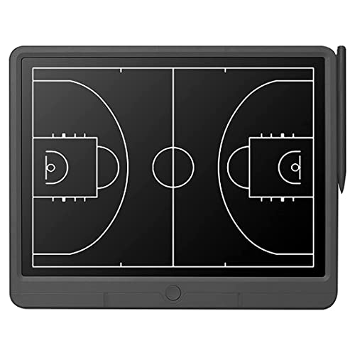 FUIKEING 15 Zoll Elektronische Tafel Papierloses LCD Schreibtablett - Basketball Digital Strategie Tafel