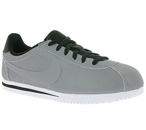 Nike Cortez Premium Unisex Schuhe in Silber Leder 905469-001